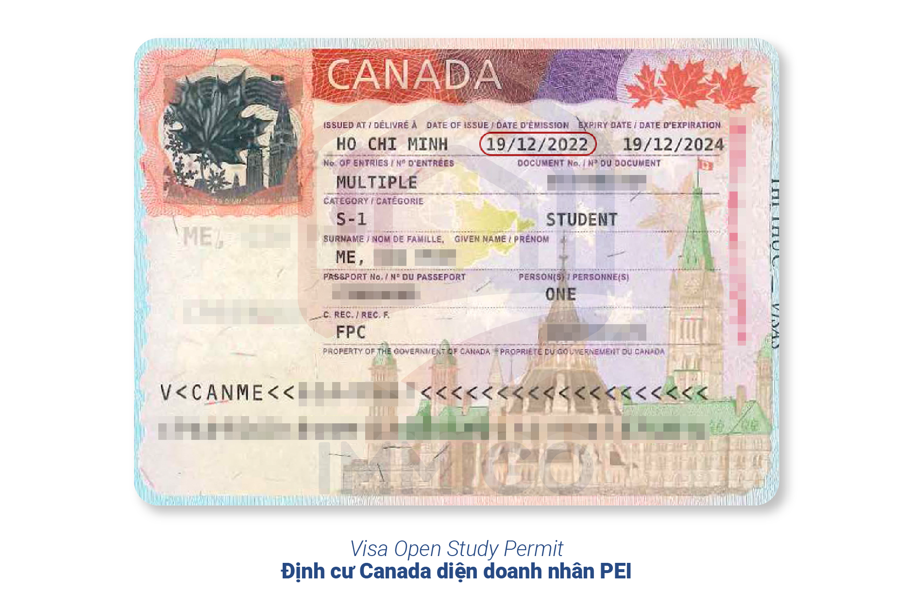 Visa Open Study Permit - Chương trình định cư Canada diện doanh nhân tỉnh bang PEI